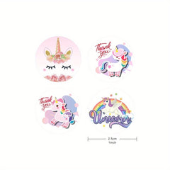500pcs Unicorn Sticker Labels for Baking Wedding Party Favor