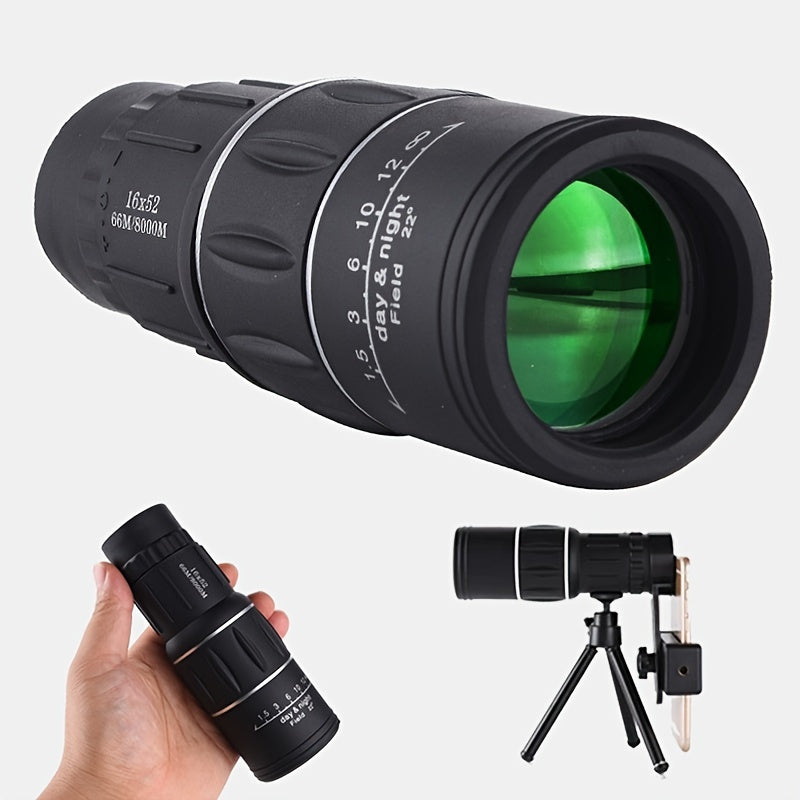 16X52 Monocular Telescope for Bird Watching Camping Travel