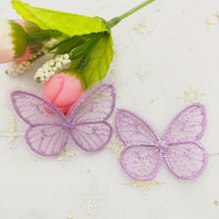 Embroidery Mesh Butterfly Patch Accessories Flower Material DIY Jewelry