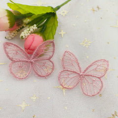 Embroidery Mesh Butterfly Patch Accessories Flower Material DIY Jewelry