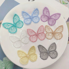 Embroidery Mesh Butterfly Patch Accessories Flower Material DIY Jewelry
