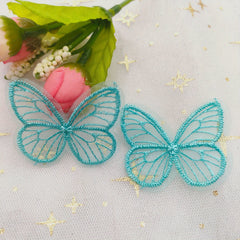 Embroidery Mesh Butterfly Patch Accessories Flower Material DIY Jewelry