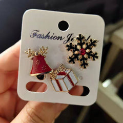 3pcs Cartoon Christmas Brooch Set - Great Gift