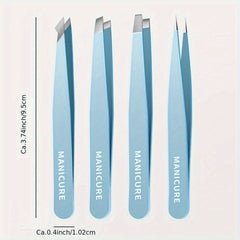 4pcs Eyebrow Tweezer Face Hair Puller Eyebrow Clip
