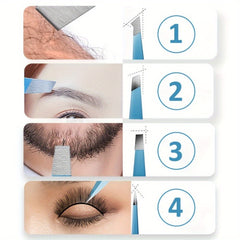 4pcs Eyebrow Tweezer Face Hair Puller Eyebrow Clip