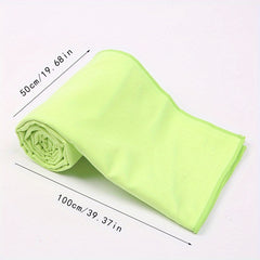 Green Ultra Fine Fiber Towel Sports Towel Cooling & Sweat Absorbing Bath Towel