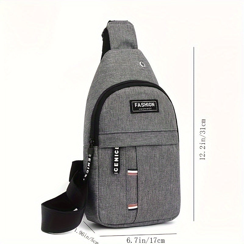 Waterproof Men's Casual Chest Bag Outdoor Shoulder Bag