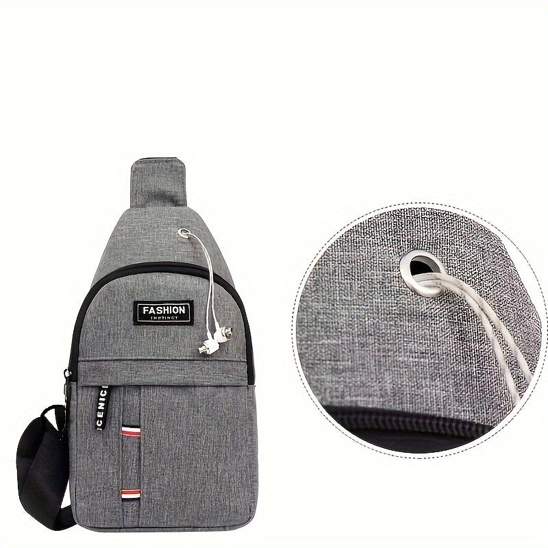Waterproof Men's Casual Chest Bag Outdoor Shoulder Bag