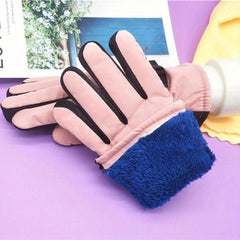 Kids Winter Snow Gloves Waterproof Thicken Mittens