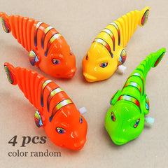 Wind Up Fish Clockwork Toy Eye-catching Plastic Random