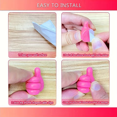 10-Pack Wall Hooks for Cables & Keys Organization