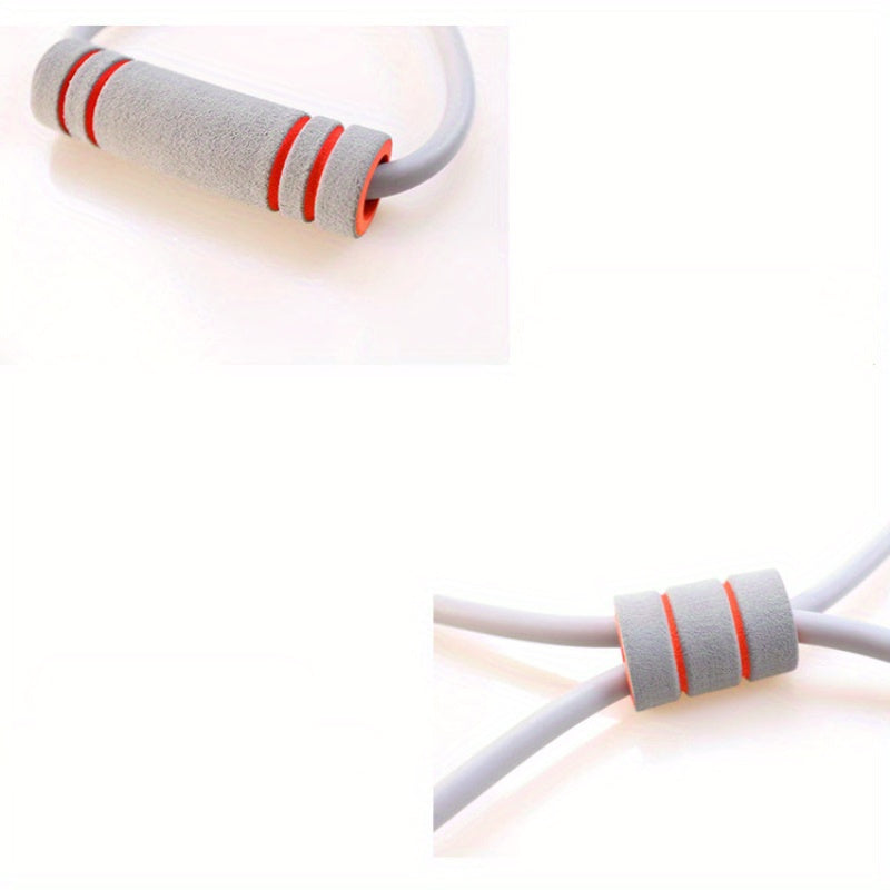 8-Character Yoga Resistance Puller TPE Stretching Rope for Strength Training