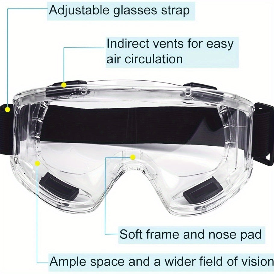 Safety Goggle Anti splash Dust Proof Work Lab Eye Protection Glasses