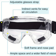 Safety Goggle Anti splash Dust Proof Work Lab Eye Protection Glasses