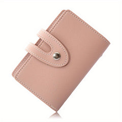 ID Card Holder Bag PU Leather Card Wallet Purse Gift For Women Men