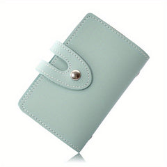 ID Card Holder Bag PU Leather Card Wallet Purse Gift For Women Men