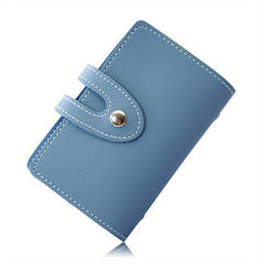 ID Card Holder Bag PU Leather Card Wallet Purse Gift For Women Men