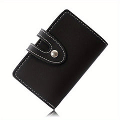 ID Card Holder Bag PU Leather Card Wallet Purse Gift For Women Men