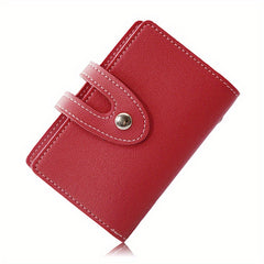 ID Card Holder Bag PU Leather Card Wallet Purse Gift For Women Men
