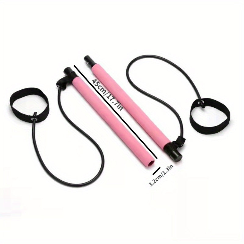 Multifunctional Pilates Stick With Tension Rope Fitness Yoga Pedal