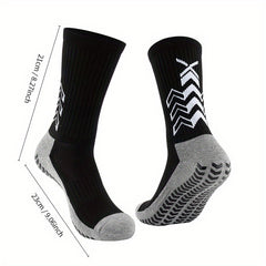Men's Outdoor Football Crew Socks Breathable Non-slip Sports Socks
