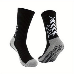 Men's Outdoor Football Crew Socks Breathable Non-slip Sports Socks
