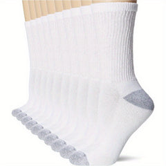 Soft Moisture Wicking Crew Socks For Men & Women