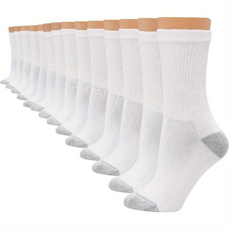 Soft Moisture Wicking Crew Socks For Men & Women