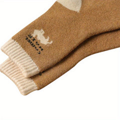 5 Pairs Winter Thick Crew Socks Coldproof Warm Socks
