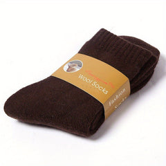 Thick Wool Socks for Men and Women, Mid-calf, Warm Winter