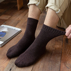Thick Wool Socks for Men and Women, Mid-calf, Warm Winter