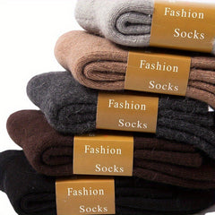 Thick Wool Socks for Men and Women, Mid-calf, Warm Winter