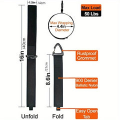 4pcs Extension Cord Holder Organizer 16 Inch Heavy Duty Storage Strap