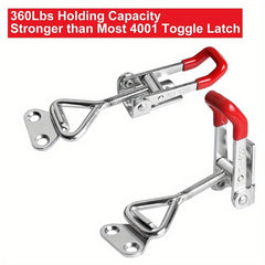 Anti Slip Push Pull Toggle Clamp Toolbox Case Metal Latch Catch Clasp