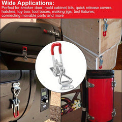Anti Slip Push Pull Toggle Clamp Toolbox Case Metal Latch Catch Clasp