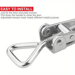 Anti Slip Push Pull Toggle Clamp Toolbox Case Metal Latch Catch Clasp
