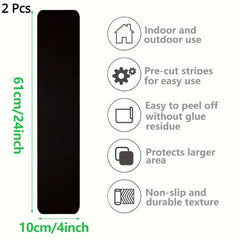 8pcs Non Slip Stair Treads Outdoor Tape - Safety & Stability