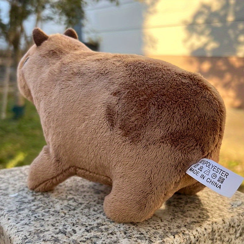 Capybara Plush Toy Lifelike Stuffed Animal Soft Doll for Holiday Decor