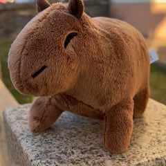 Capybara Plush Toy Lifelike Stuffed Animal Soft Doll for Holiday Decor