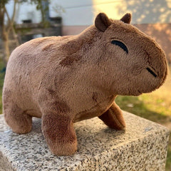 Capybara Plush Toy Lifelike Stuffed Animal Soft Doll for Holiday Decor