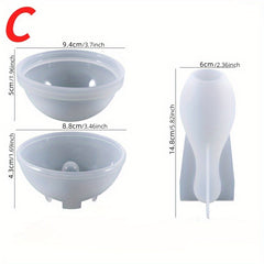 Bowling Resin Molds DIY Crystal Epoxy Family Game Tools Table Ornament Mold