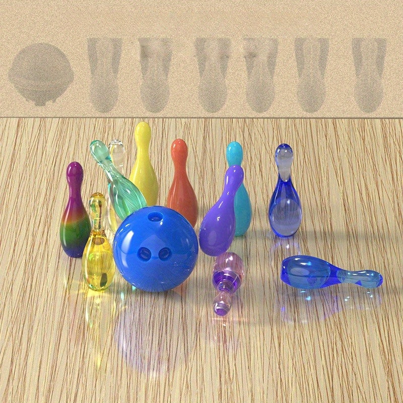 Bowling Resin Molds DIY Crystal Epoxy Family Game Tools Table Ornament Mold