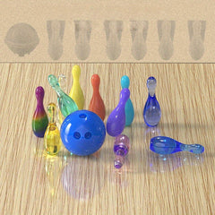 Bowling Resin Molds DIY Crystal Epoxy Family Game Tools Table Ornament Mold