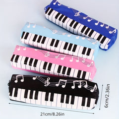 Creative Musical Note Piano Student Pencil Case Oxford Cloth Pen Bag