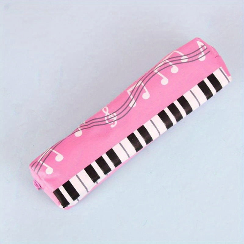 Creative Musical Note Piano Student Pencil Case Oxford Cloth Pen Bag