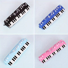 Creative Musical Note Piano Student Pencil Case Oxford Cloth Pen Bag
