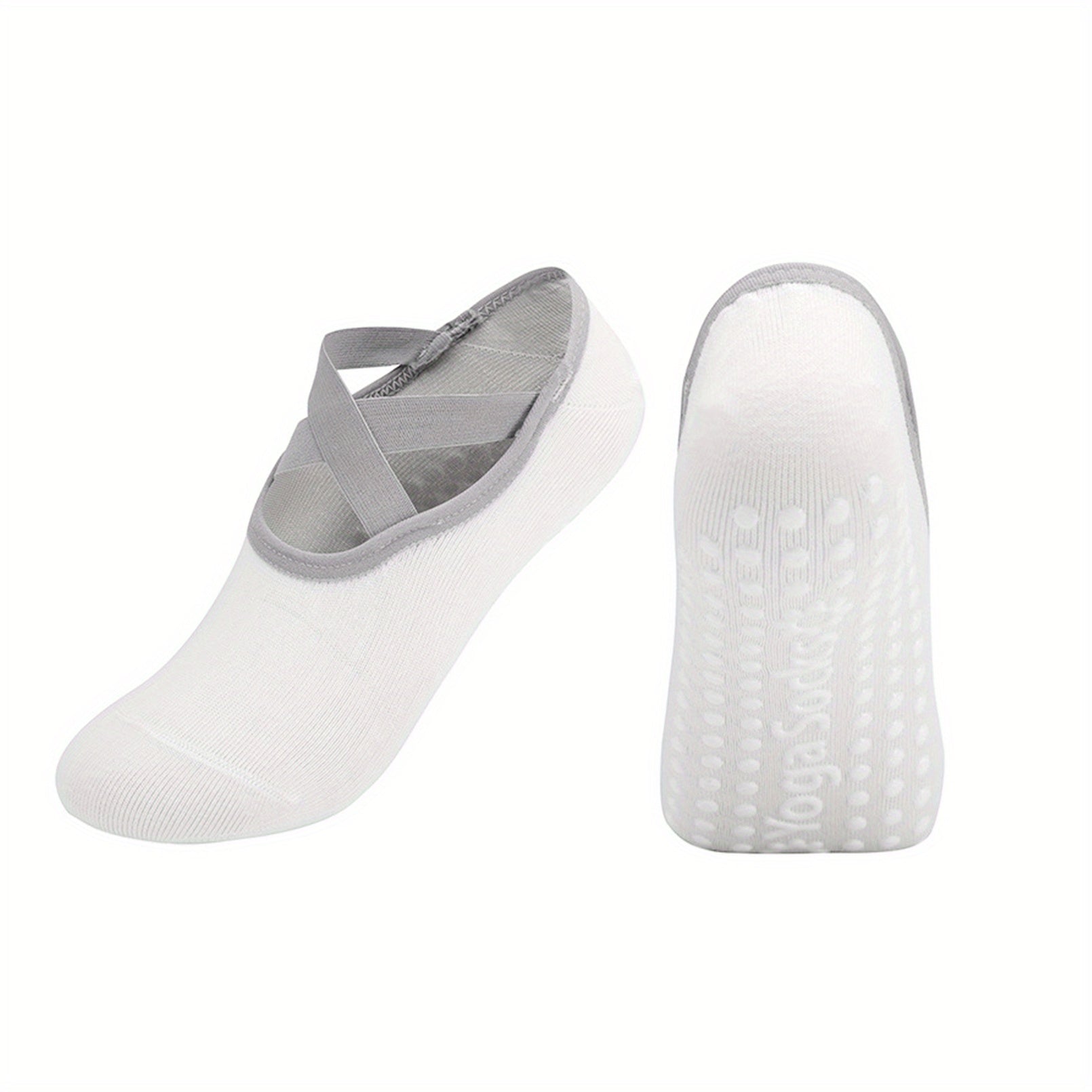 Women's Non-Slip Yoga Socks Cross Strap Breathable Sports Socks