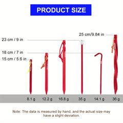 4pcs Tent Pegs for Hard Snow Floor Outdoor Camping