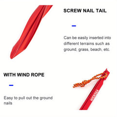 4pcs Tent Pegs for Hard Snow Floor Outdoor Camping