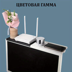 Adjustable TV Screen Top Shelf Computer Monitor Desktop Display Stand